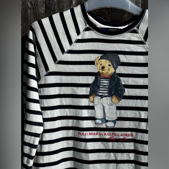 POLO Ralph LAUREN Polo Bear Cotton Fleece Dress for kids - Picture 4 of 10